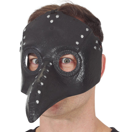 Halloween-mask – svart fågel