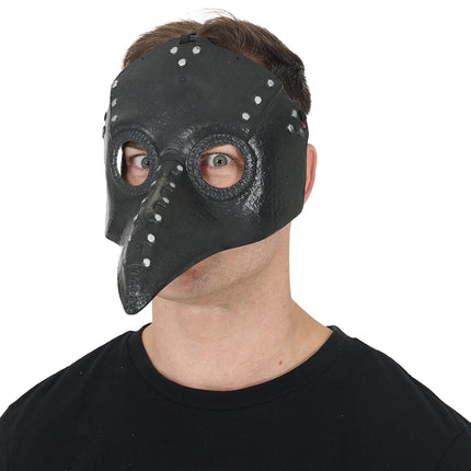 Halloween-mask – svart fågel