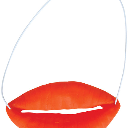 Röda fejkade läppar