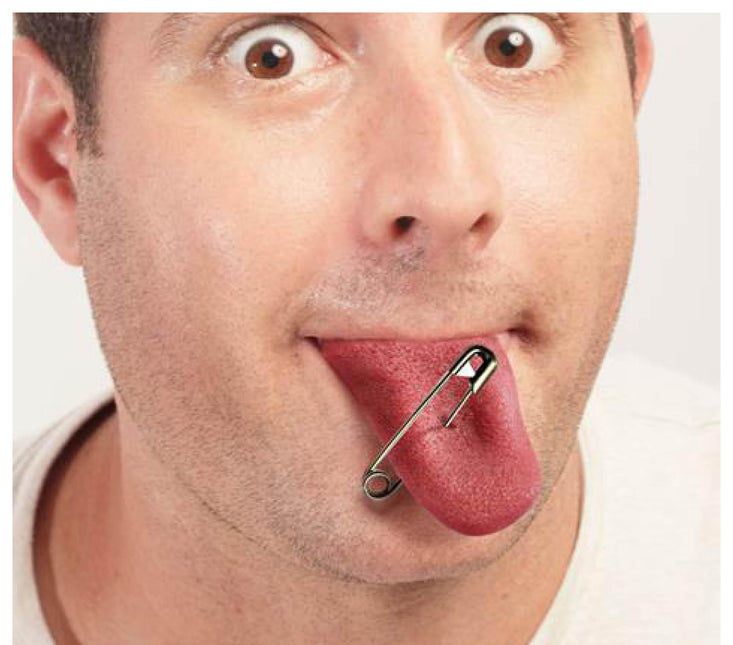 Rosa fejkad tunga 6cm