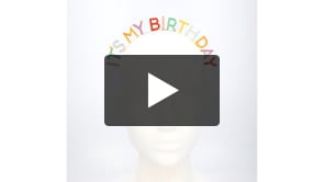 Metalldiadem "Det är min födelsedag