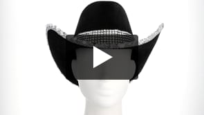 Hatt cowboy Spark svart