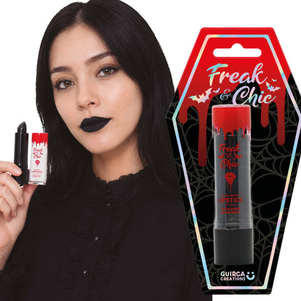 Halloween-läppstift, svart