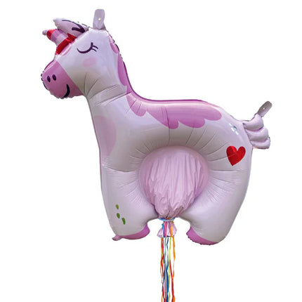 Unicorn-piñata, uppblåsbar, 1 m