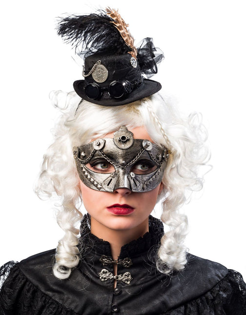 Steampunk hårband svart