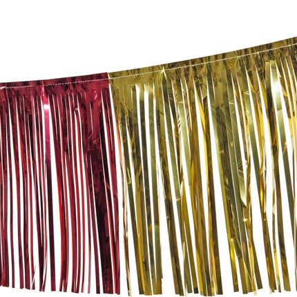 Girland med fransar flerfärgad