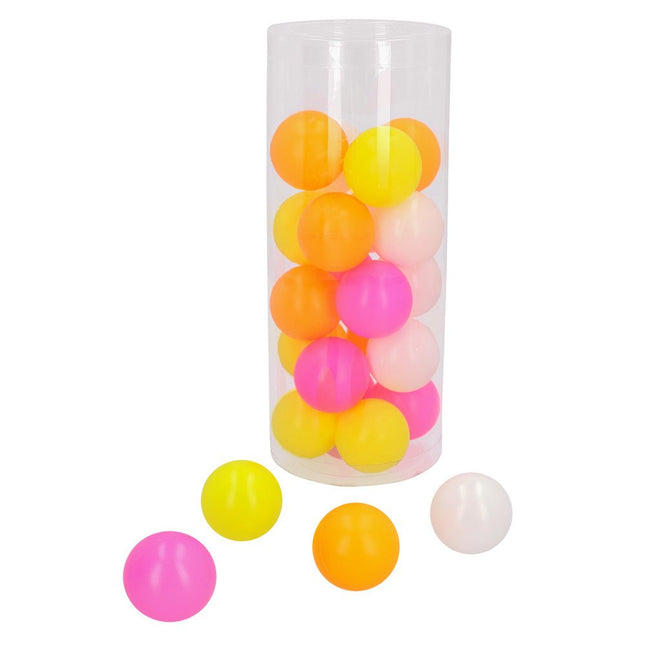Gekleurde Beer Pong Ballen 24st van Boland koop je bij Partywinkel