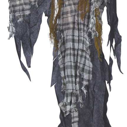 Halloween docka skelett rutig 1,2m