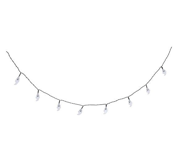 Halloween ljusgirlang LED Spöken 1,55m