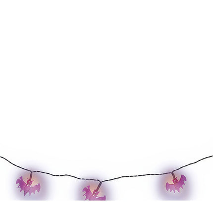 Halloween ljusgirlang LED fladdermöss 1,55 m