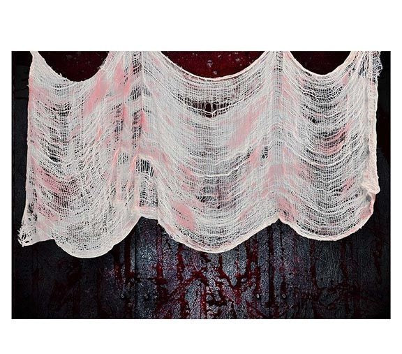 Halloween gardin blodigt tyg 2,28 m