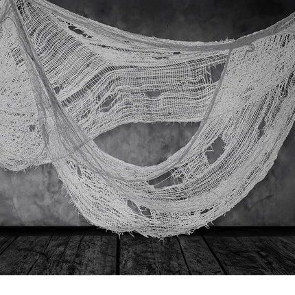 Halloween grå gardiner tyg 2,28 m