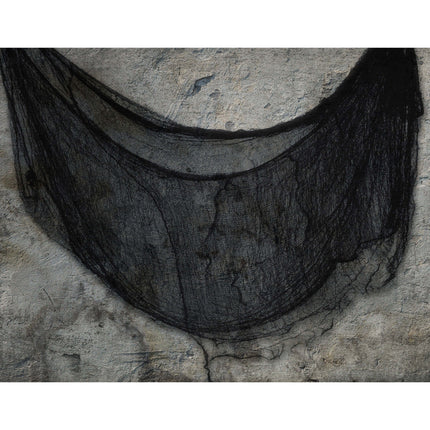 Halloween-gardin svart tyg 2,28 m