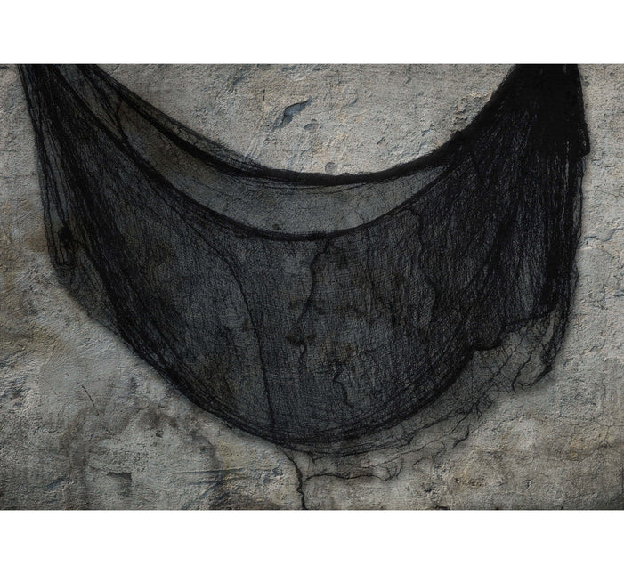 Halloween-gardin svart tyg 2,28 m