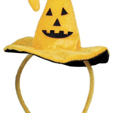 Orange Halloween hårband Häxhatt