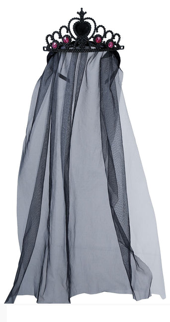 Halloween hårband prinsessa med slöja