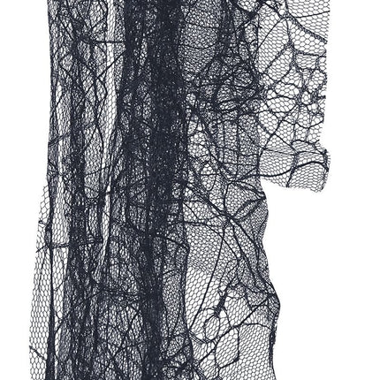 Svartvitt hårband med slöja