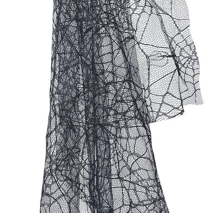 Lila Svart Hårband Med Slöja