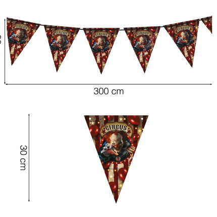 Halloween Girlande Clown 3m