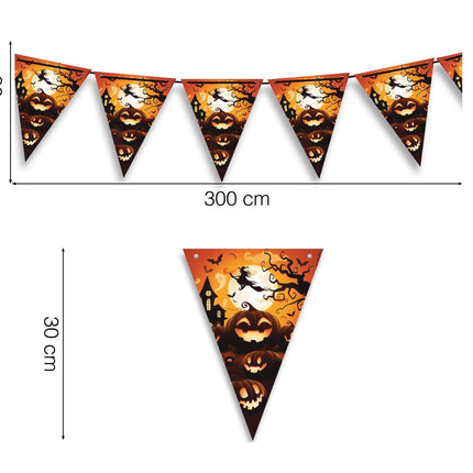 Halloween-guirlande Pumpor 3m