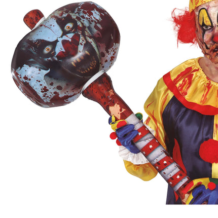 Halloween Falsk hammare uppblåsbar 90cm