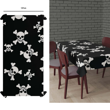 Halloween Bordsduk Dödskalle 2,74m
