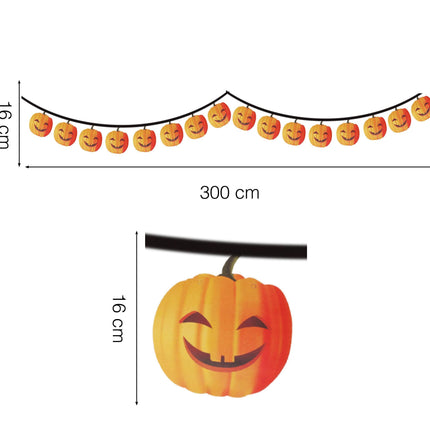 Halloween Girlande Pumpa 3m