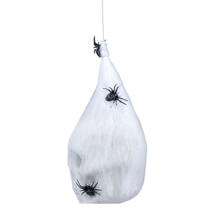 Halloween Dödskalle Spindelväv Väska 25cm