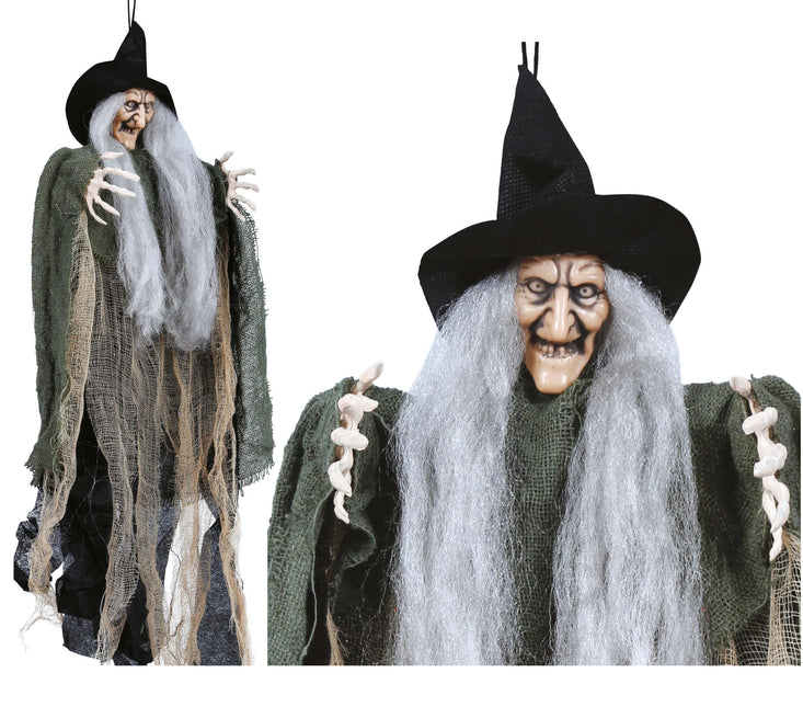 Halloween docka hängande häxa 50cm