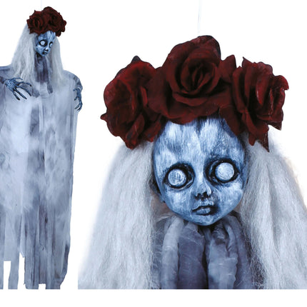 Halloween docka spökflicka 1m