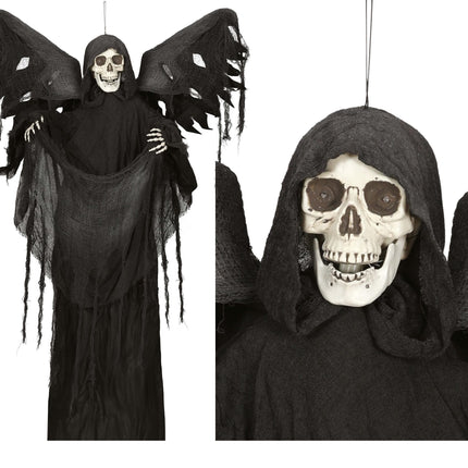 Halloween docka skelett med ljus och ljud 1,6 m