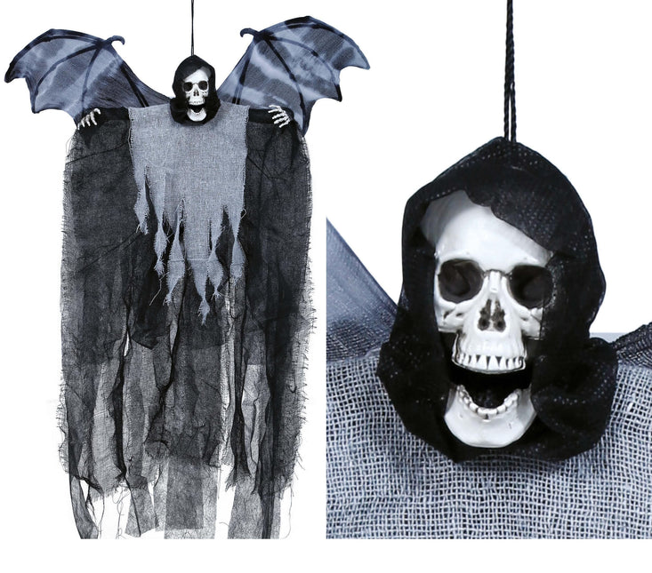 Halloween docka skelett med vingar 60cm