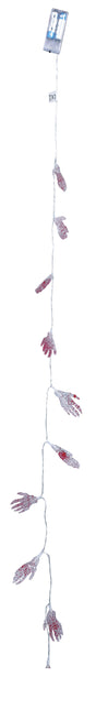 Halloween Ljusgirlang LED Skelett Hand 1.15m