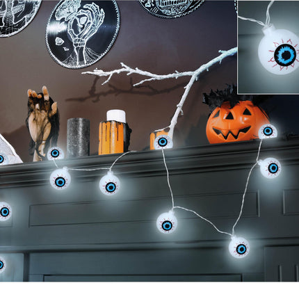 Halloween ljusgirlang LED ögon 1,3m