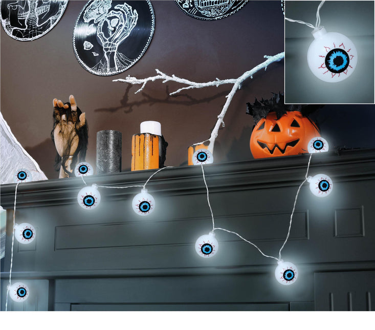 Halloween ljusgirlang LED ögon 1,3m