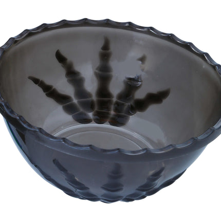 Svart Halloween-bordsdekoration Skelett Handskål