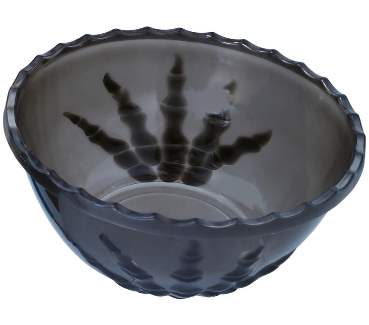 Svart Halloween-bordsdekoration Skelett Handskål