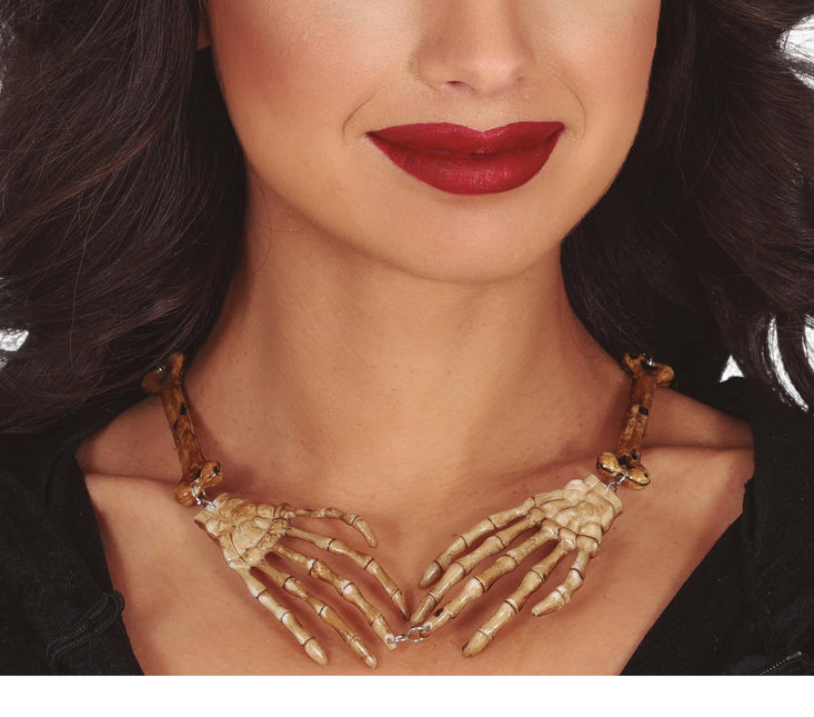 Halloween-halsband Skelettarmar