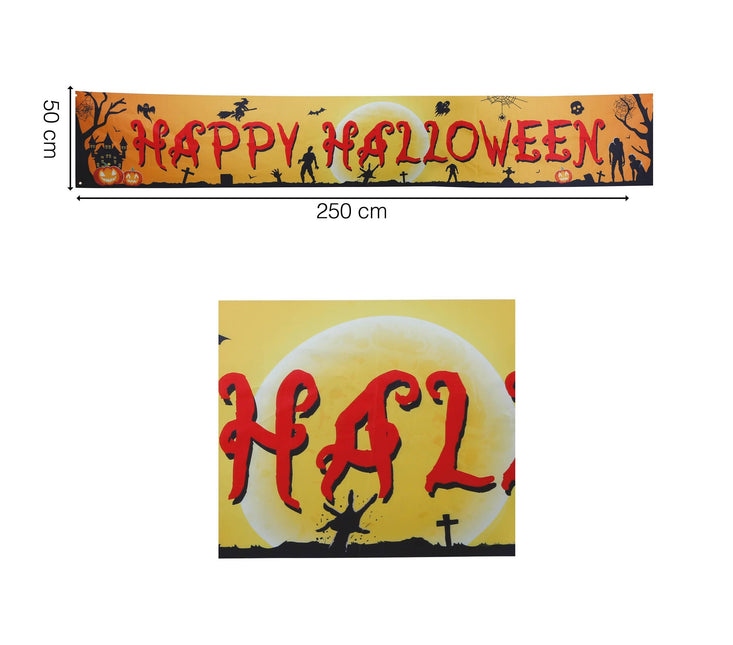 Halloween-banner Happy Halloween 2,9 m