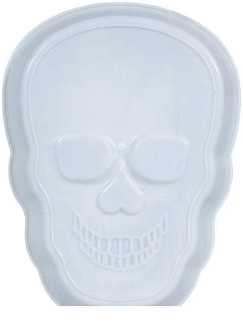 Halloween-bricka Skelett 25 cm