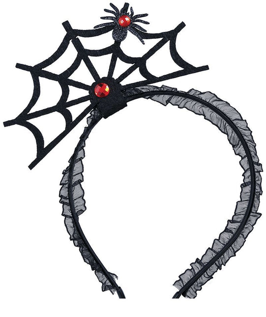 Halloween hårband spindelväv