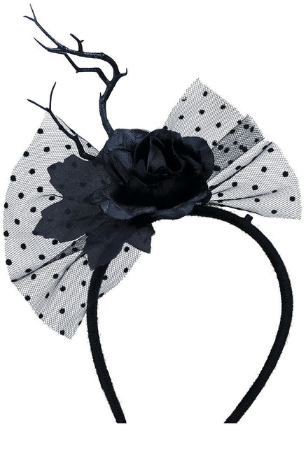 Pannband blomma och slöja