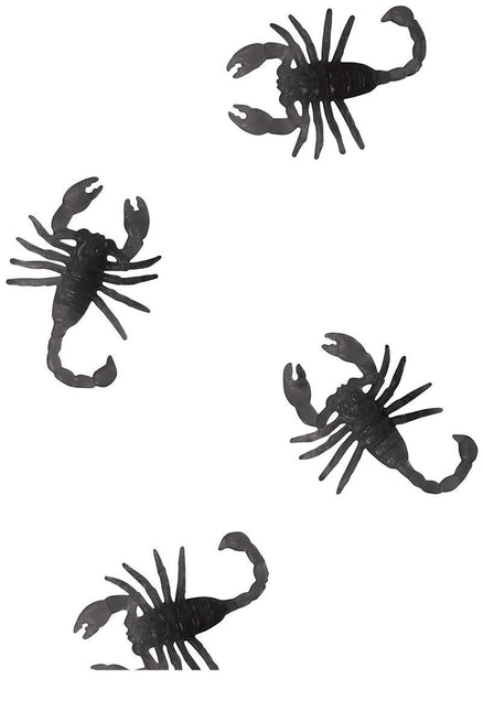 Svart Halloween Bordsdekoration Whorl Pioner 6cm 7st