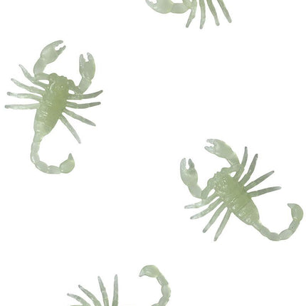 Bordsdekoration Skorpioner Glow In Teh Dark 6cm 8st