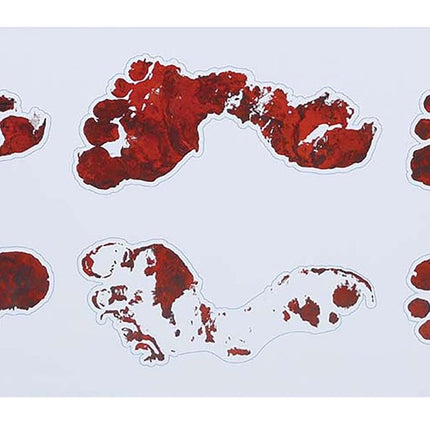 Halloween-dekoration Sticker Fotavtryck