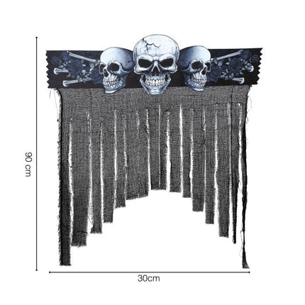Halloween dörrgardin Skelett