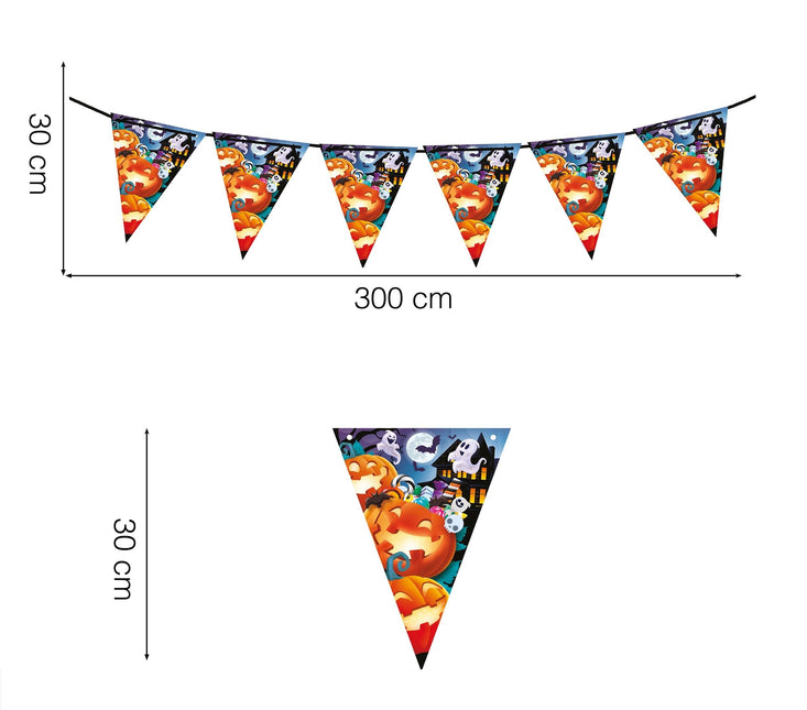 Halloween-guirlande Pumpor 3m