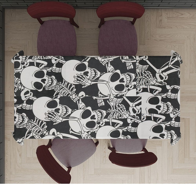 Halloween Bordsduk Dödskalle 1,77m