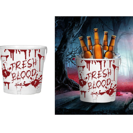 Vit Halloween-bordsdekoration Hink