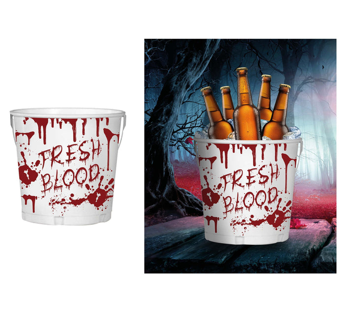 Vit Halloween-bordsdekoration Hink